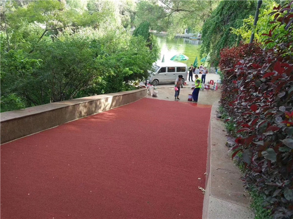 磐石彩色路面施工